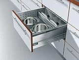 Blum Tandembox Drawer Slides D Height Double Wall 600mm (23 5/8) 125# Class Full Extention Kit Stainless Steel