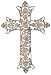 Embossed Cross - Green