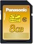 Panasonic 8 GB High Speed 22MB/s SDHC Class 10 Memory Card RP-SDW08GU1K