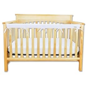 Trend Lab Long Narrow Cribwrap Rail Cover, White