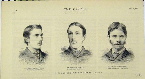 1882 の肖像画ケンブリッジ数学 Tripos ヘルマン Yeoの画像(1)