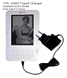 Kindle International Travel Charger: International Mains Power Charger 110V - 240 Volt for AMAZON E-Book Reader Kindle 2, Kindle DX with Adaptors for US, UK, Euro and Australia -glossy black