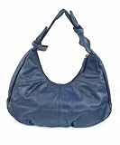 Besace XL en cuir lisse et souple gris fonc&eacute;