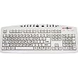 Large Print USB Computer Keyboard (White with Black Letters) for Visually Impaired Individuals with Low Vision