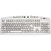 Large Print USB Computer Keyboard (White with Black Letters) for Visually Impaired In...