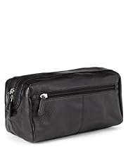 Leather Front Pocket Washbag