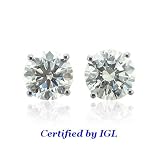 41wkXNV5nhL. SL160  Roberto DeMeglio! Made in Italy Luxurious Earrings With 9.40ctw Clean FG Diamonds Made of 18K Gold Reviews