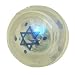Robber Bouncing Ball, Clear With Navy Blue Star of David and Flashing LED Lifhts. Sold 6 Pieces Per Order. Great Gift For: Rosh Hashanah Shabbat Purim Sokot Simchat Torah Hanukkah Passover Lag Baomer Shavuot Rabbi Temple Housewarming Bar Mitzvah Bat Mitzva And Jewish Homes