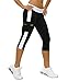 4HOW Women's Capri leggings Calf-Length Pants