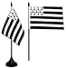 Drapeau de table France Bretagne, mini drapeau - 10 x 15 cm