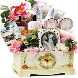 SCHEDULE YOUR DELIVERY DAY! Victorian Lace Spa and Tea Gift Basket
