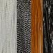 Black, Brown, Cream & Grizzly Mix Feather Hair Extension Bundle