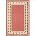 American Home Rug Co. AT038LC Beach Rug AT021 Light Coral Shell Border Rug