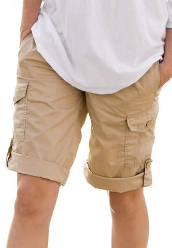 Ellos Plus Size Shorts, Cargo, Convertible,