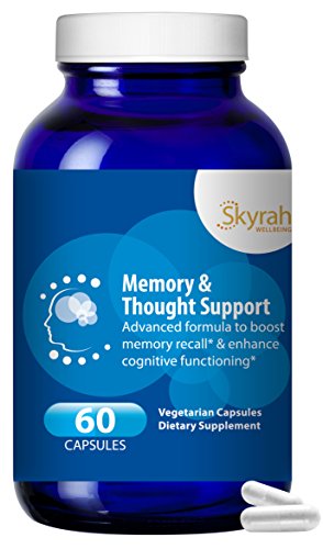 Memory & Thought Support - Natural Supplement - Advanced Formula to Boost Brainpower, Memory, Focus & Clarity - With Super Ginkgo Biloba, Asian Ginseng, Gotu Kola, Vitamins B12 & E - 60-Day Supply Memory & Thought Support - Natural Supplement - Advanced Formula to Boost Brainpower, Memory, Focus & Clarity - With Super Ginkgo Biloba, Asian Ginseng, Gotu Kola, Vitamins B12 & E - 60-Day Supply
