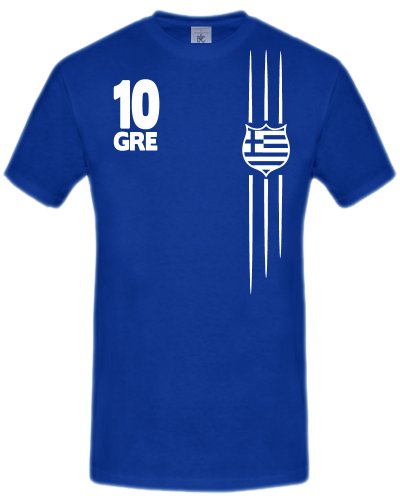 FUSSBALL WM 2014 – GRIECHENLAND FANSHIRT 3321(K-B) Gr. 134/146