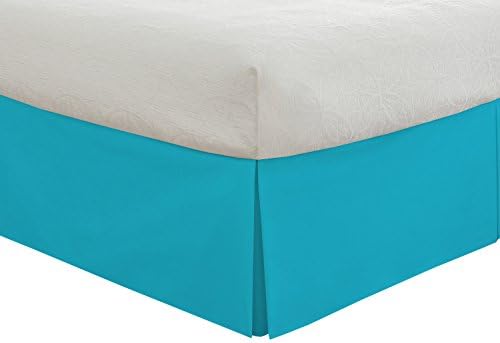 Lux Hotel Basic Microfiber 14-Inch Bedskirt, Twin/X-Large, Turq