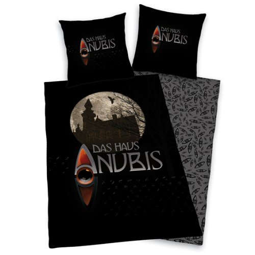 Herding 449612050412 Bettw&auml;sche, Das Haus Anubis 80 x 80 + 135 x 200 cm, Linon