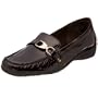 AK Anne Klein Women's Faithi Casual Loafer,Brown Patent,10 M US