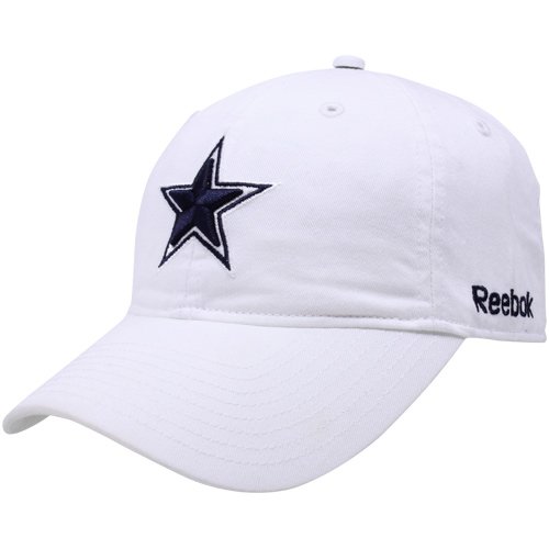 Reebok Dallas Cowboys Sideline Fitted Slouch Hat - White (Medium)