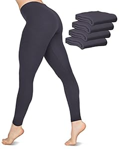 American Apparel 8328 Women's Jersey Leggings Asphalt X-Small 5 Pack