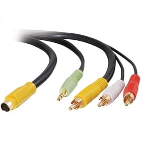 Cables To Go - 27992 - 12ft Value Series S-Video + Audio to 3 RCA Cable (Black)