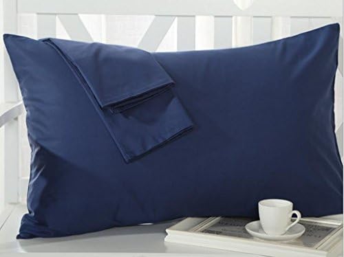 Comfort Collection 2-Pack Queen Size Pillowcases,300 Thread Count ,100% Cotton - Dark Blue