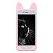 iPhone 6S Plus Case, MC Fashion KoKo Cat Cute 3D Cat Kitty Ears Protective Silicone Phone Case for iPhone 6S Plus & iPhone 6 Plus (Pink)