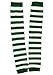 BeWild Brand ® St. Patrick's Day Green / White Striped Leg Warmers