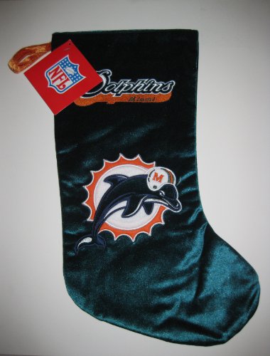 Miami Dolphins NFL Velvety Christmas Stocking