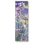 Iris and Water Lilies - Double-sided Bookmark