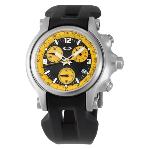 Oakley Mens 10-219 Holeshot Unobtainium Strap Edition Chronograph Rubber Watch