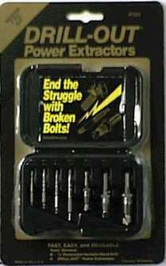 Childrens Toyshop  Tools & Hardware : 7 Piece Drill Out Screw Extractor Set (ALDP701S) Category: Screw and Stud Extractor Sets