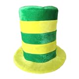 Yellow & Green Striped St. Patrick's Day Top Hat ~ Irish Holiday Top Hat