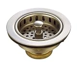 Elements of Design EBS1008 Cast Brass Heavy Duty Basket Strainer, Satin Nickel