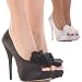 Ladies Platform Bridal High Heel White Womens Wedding Peeptoe Satin Shoes Size 3 4 5 6 7 8 with shoefashionista boutique bag