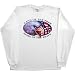 Mens Long-Sleeve T-Shirt : LAND OF THE FREE HOME OF THE BRAVE