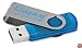 Kingston DT101C/2GB Flash Memory 2GB DataTraveler 101 with Secure Traveler (Cyan)