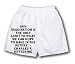 White Boxer Short with Our imagination is the only limit to what we can hope to have ...