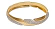 Gold and Rodium Plated Bangle Bracelets Womens Costume Jewelry in Indian-Style 2.5 inches (cban021a)
