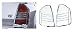 New Wellstar Chrome Tail Lamp Cover Chrysler 300/300C 2004-2007 Exceptional High Qual...