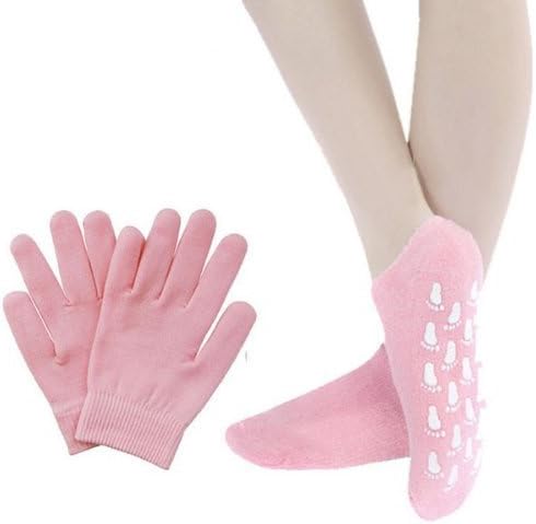 Moisturizing Gloves and Socks with (1) Pair Gel Gloves, (1) Pair Gel Gloves and (1) 2.7 Oz O'keeffes Working Hands and (1) O'keeffes Healthy Feet Pack