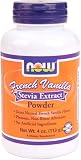 NOW Foods French Vanilla Stevia Extract,  4 Ounce Bottle (Pack of 4)