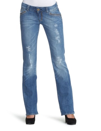 Cross F 409-103 Carmen Damen Hosen/ Lang, Gr. 32/ 32, Blau (fresh blue destroyed 103) Preisvergleich
