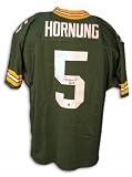 Paul Hornung Green Bay Packers Autographed/Hand Signed Green Jersey with HOF 86 Inscription