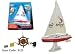 Dual Motors Remote Radio Controlled Rc Sailing Yacht
