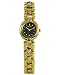 Seiko Ladies Gold Tone Dress Watch with a Black Dial. Model: SXJZ68