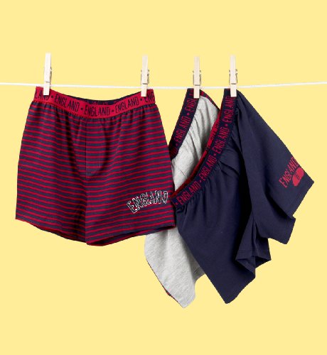 3 Older Boys Official England FA Cotton Rich Boxers