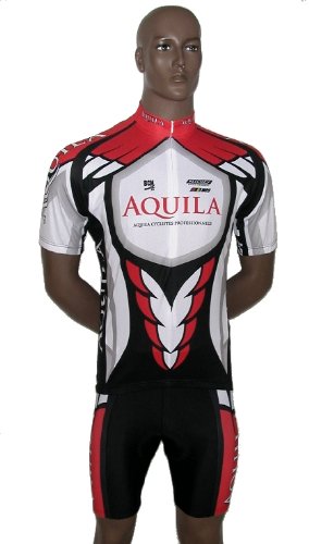 AQUILA Team short sleeve cycling jersey/ cycling shirt also for MTB and leisure cycling - also for other sports such as Indoor Cycling and Speedskating