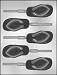 CK Products 3-1/2-Inch Flip-Flop Sucker Chocolate Mold